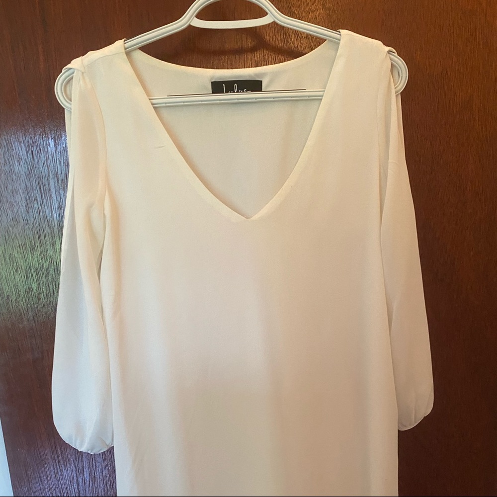 white simple dress
